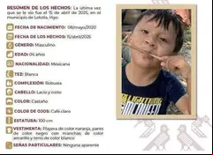 ¡Se busca! Niño de 4 años suma más de dos semanas desaparecido en la sierra de Hidalgo