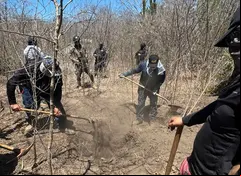 Madres buscadoras hallan restos de 9 personas en fosas clandestinas en Mazatlán